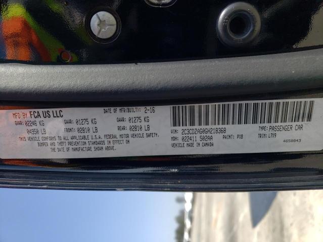 Photo 10 from auction – 2016 DODGE CHALLENGER with VIN 2C3CDZAG0GH218368