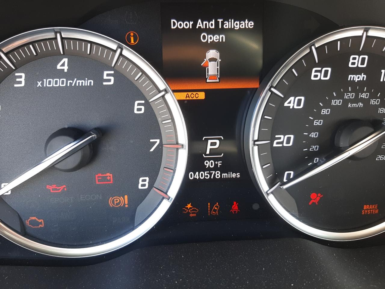 Photo 8 from auction – 2020 ACURA MDX TECHNO with VIN 5J8YD4H53LL019239