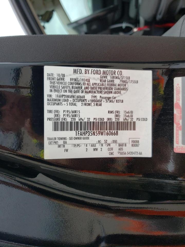 Photo 10 from auction – 2009 FORD FOCUS SE with VIN 1FAHP35N59W160668
