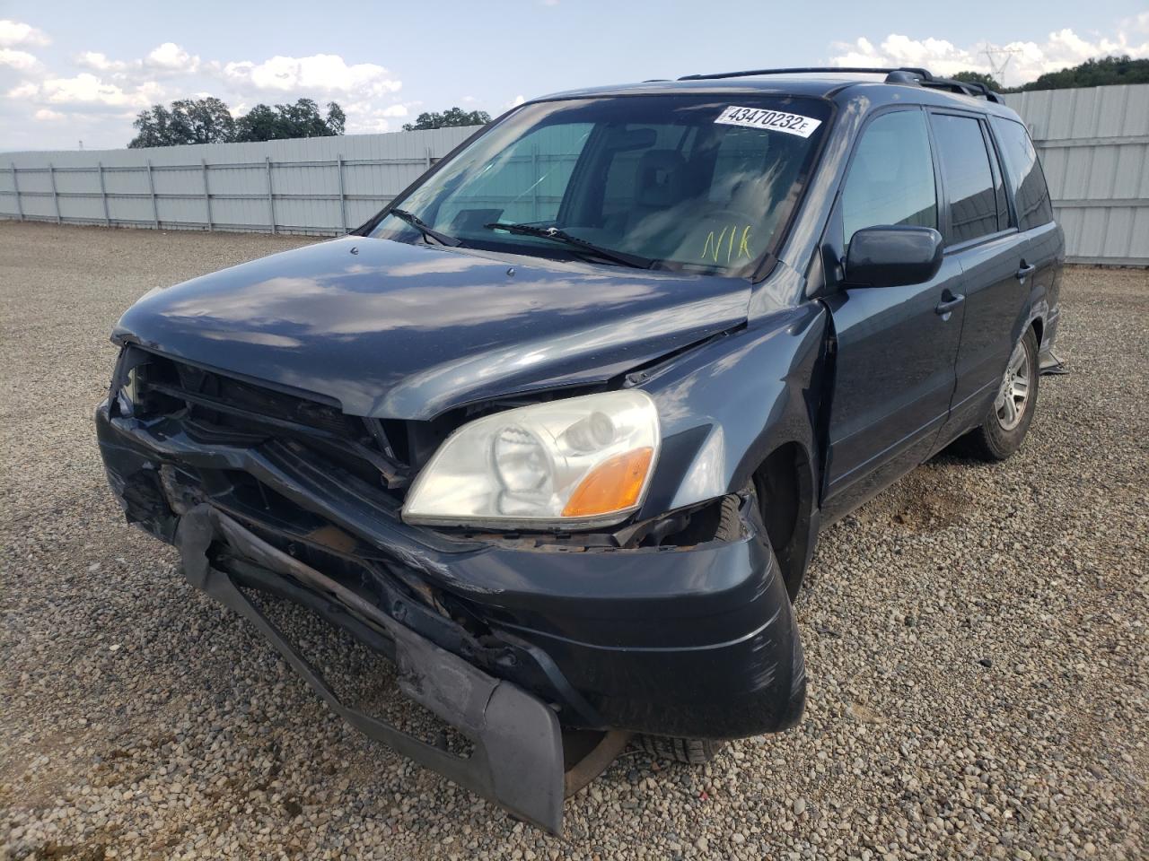 Photo 2 from auction – 2003 HONDA PILOT EXL with VIN 2HKYF18673H620089