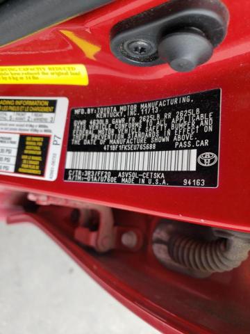 Photo 10 from auction – 2014 TOYOTA CAMRY L with VIN 4T1BF1FK5EU765688