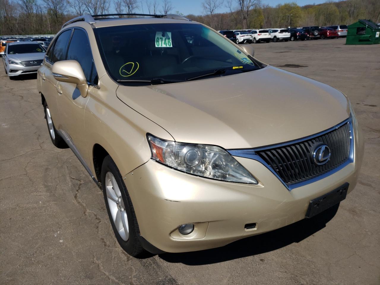 LEXUS RX 350 2010 with VIN JTJZK1BA6A2403223 - Photo from auction