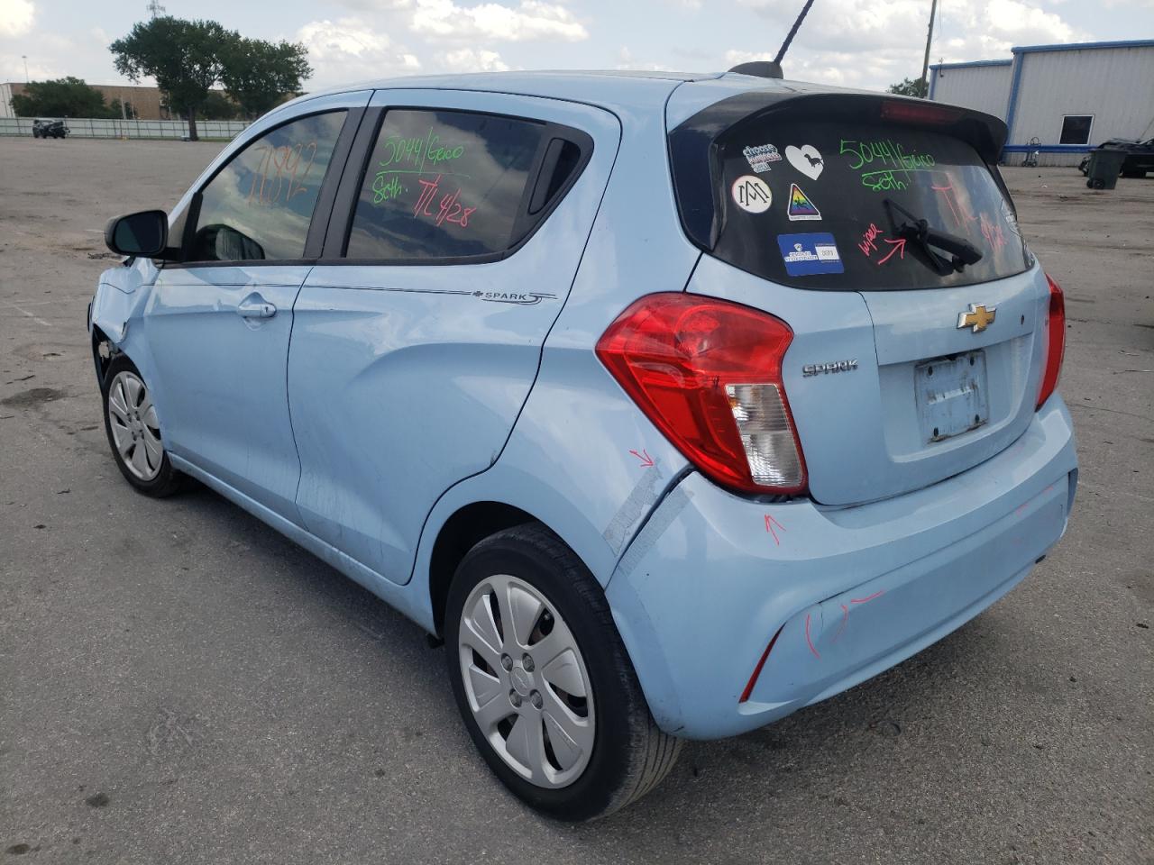Photo 3 from auction – 2016 CHEVROLET SPARK LS with VIN KL8CB6SA4GC620755