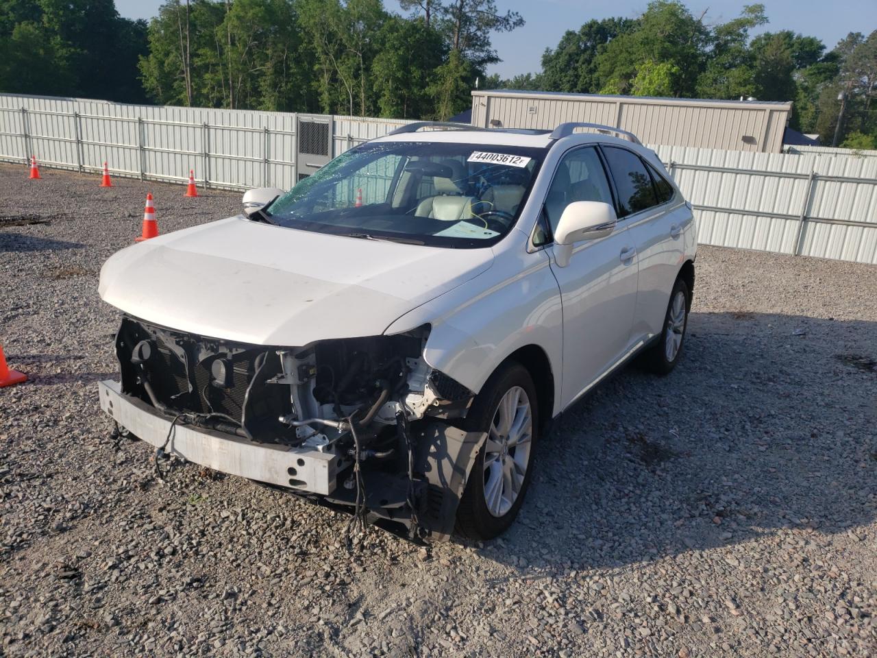 Photo 2 from auction – 2012 LEXUS RX 450 with VIN JTJBC1BA3C2048741