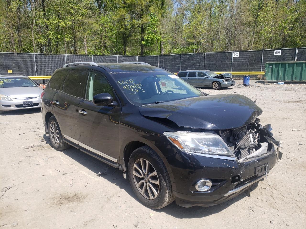 Photo 1 from auction – 2014 NISSAN PATHFINDER with VIN 5N1AR2MM8EC729237