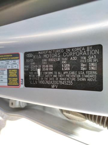 Photo 10 from auction – 2016 KIA SOUL with VIN KNDJN2A20G7845255