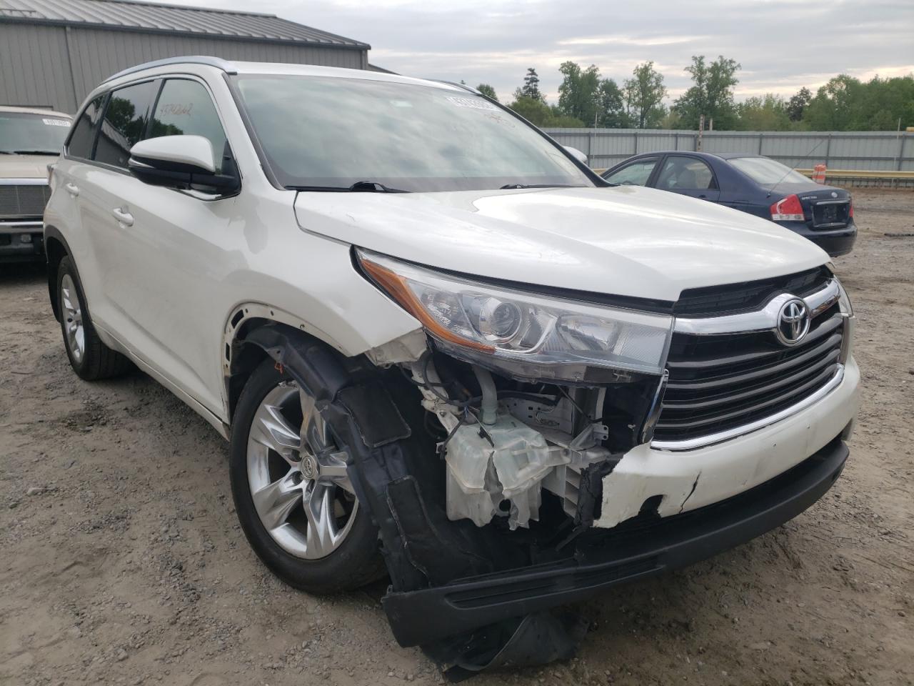TOYOTA HIGHLANDER 2014 with VIN 5TDDKRFH2ES033129 - Photo from auction