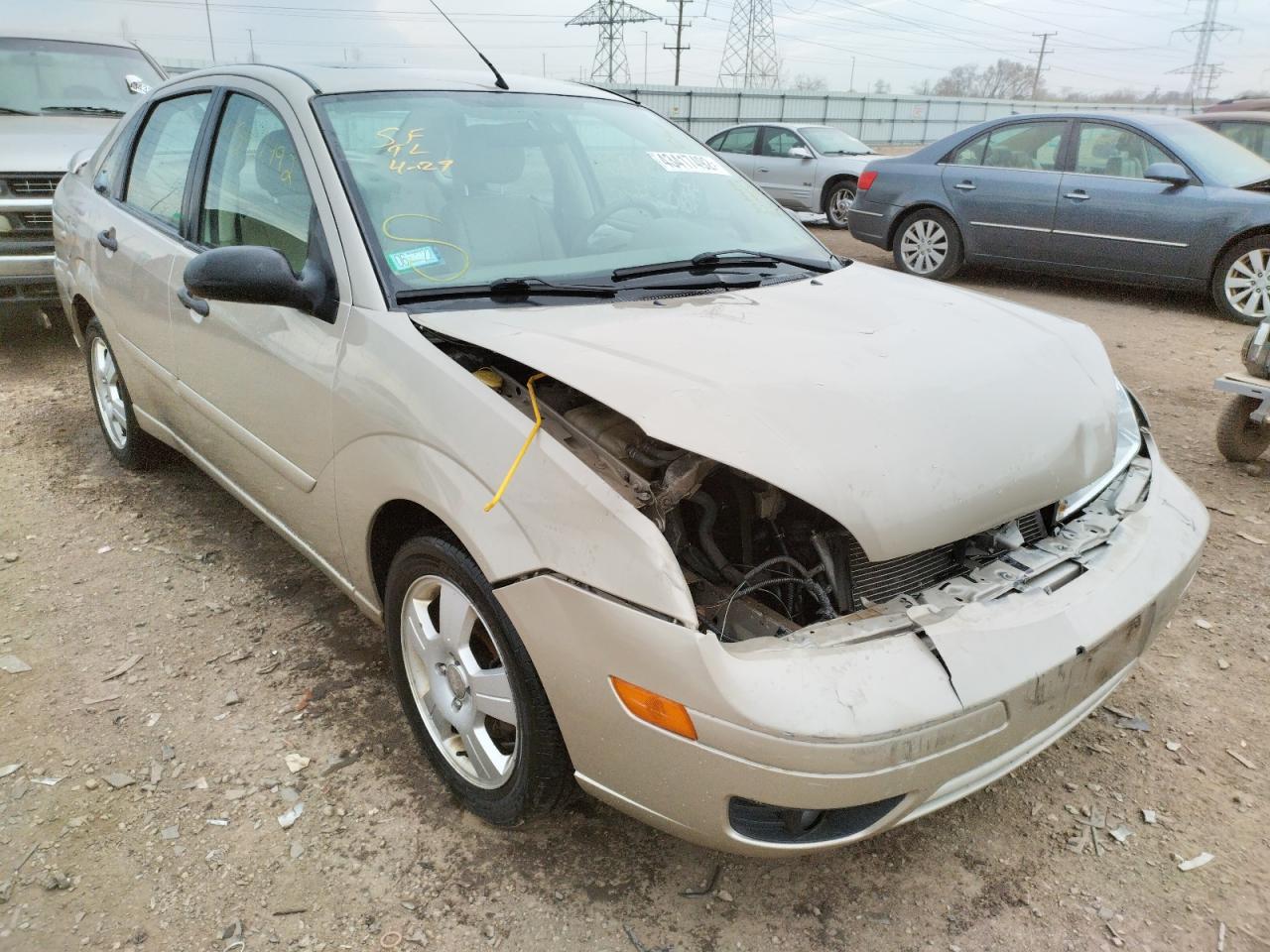 FORD FOCUS ZX4 2007 with VIN 1FAHP34N07W230737 - Photo from auction