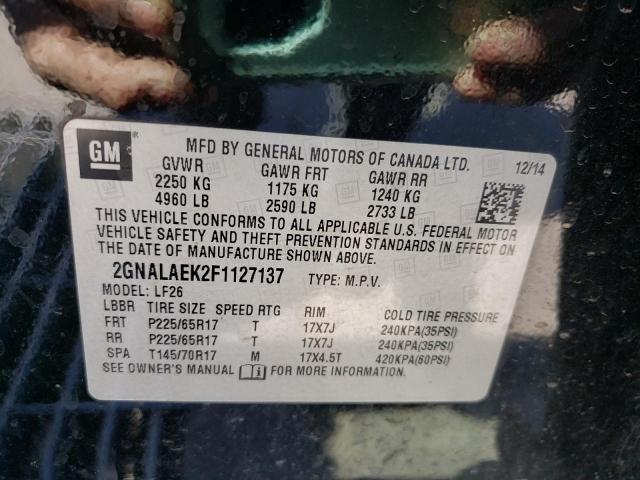 Photo 10 from auction – 2015 CHEVROLET EQUINOX LS with VIN 2GNALAEK2F1127137