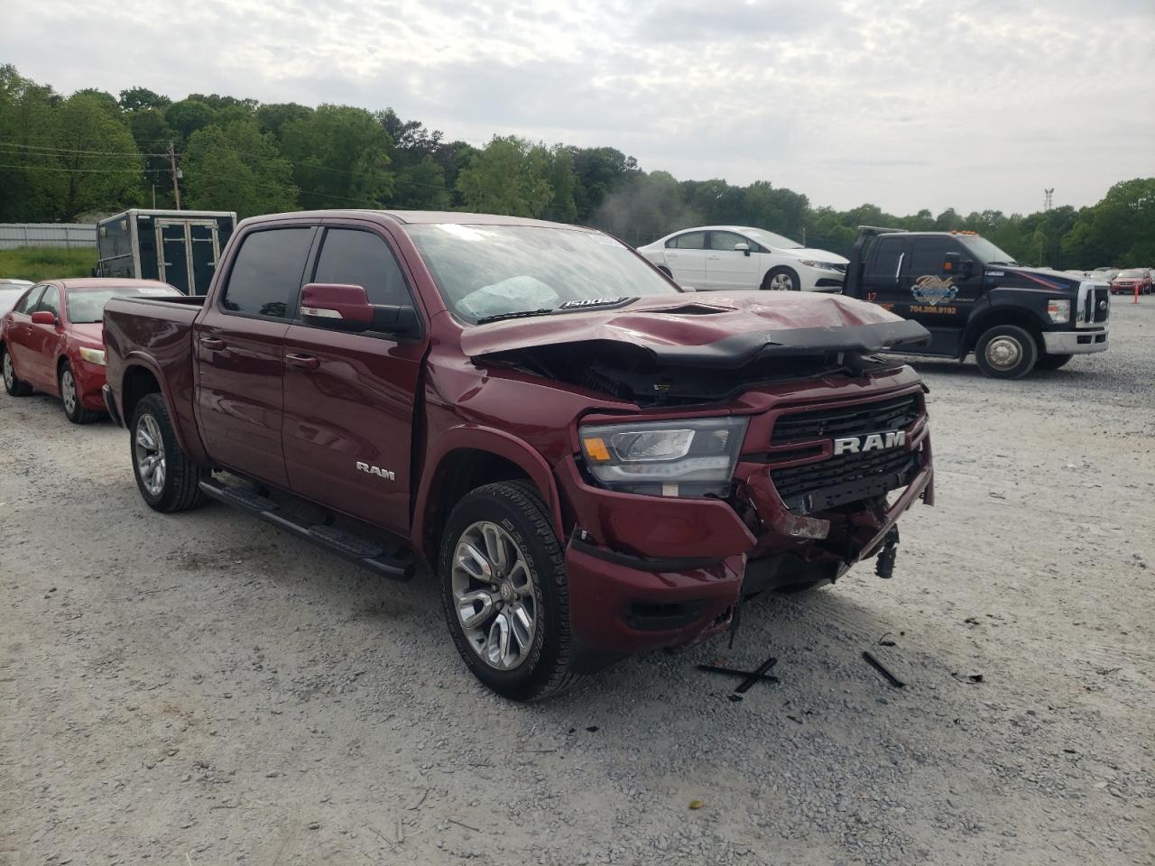 RAM 1500 LARAM 2021 with VIN 1C6SRFJT1MN790760 - Photo from auction