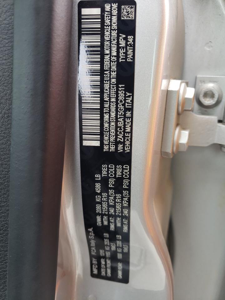 Photo 10 from auction – 2016 JEEP RENEGADE S with VIN ZACCJBAT5GPC89511