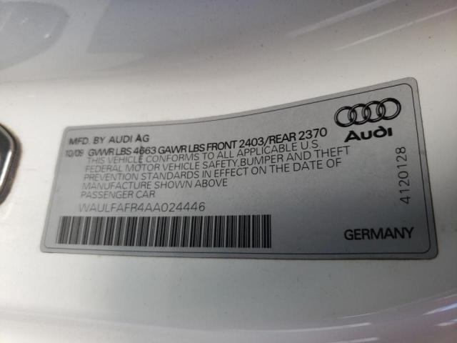 Photo 10 from auction – 2010 AUDI A5 PREMIUM with VIN WAULFAFR4AA024446
