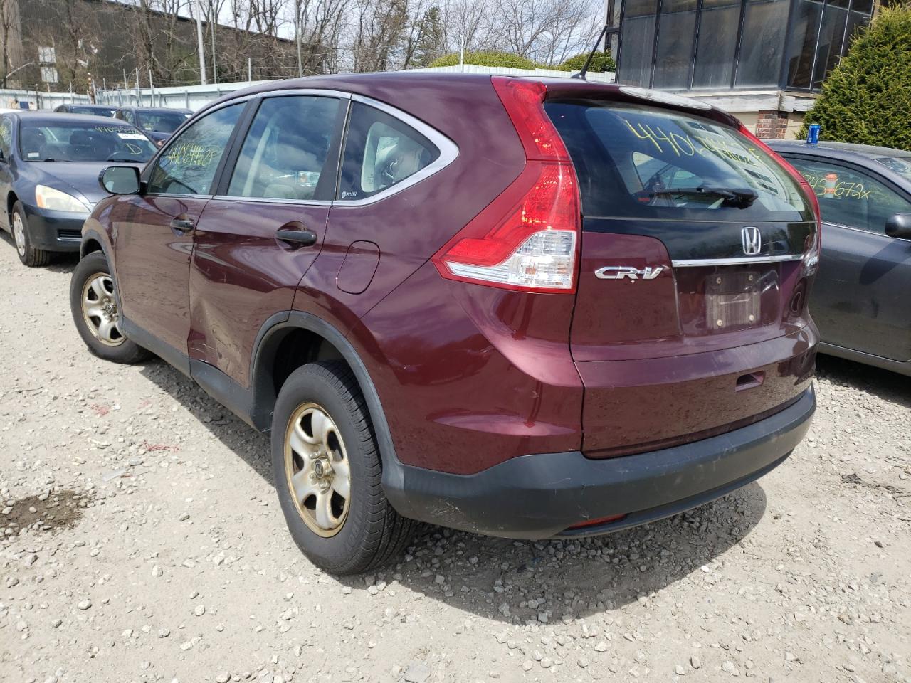Photo 3 from auction – 2012 HONDA CR-V LX with VIN 5J6RM4H31CL057466