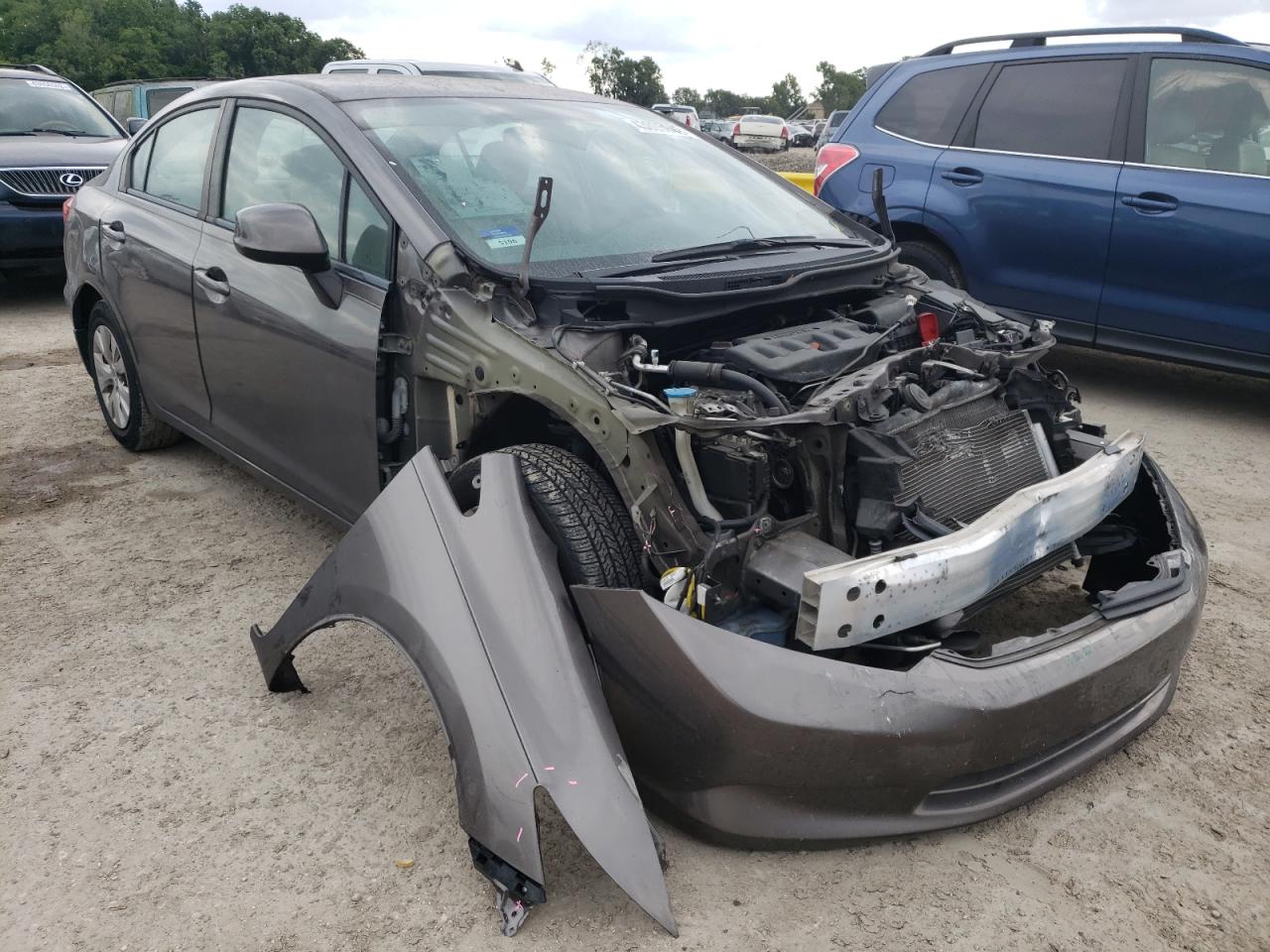 HONDA CIVIC LX 2012 with VIN 19XFB2F59CE094586 - Photo from auction