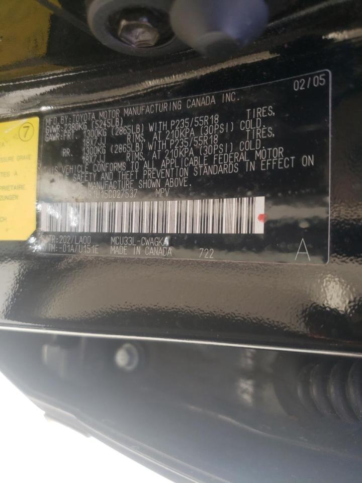 Photo 10 from auction – 2005 LEXUS RX 330 with VIN 2T2GA31U15C027537