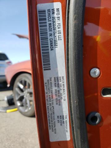 Photo 10 from auction – 2020 DODGE CHALLENGER with VIN 2C3CDZBT5LH196681