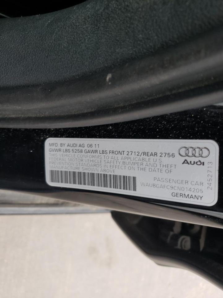 Photo 10 from auction – 2012 AUDI A6 with VIN WAUBGAFC9CN014205