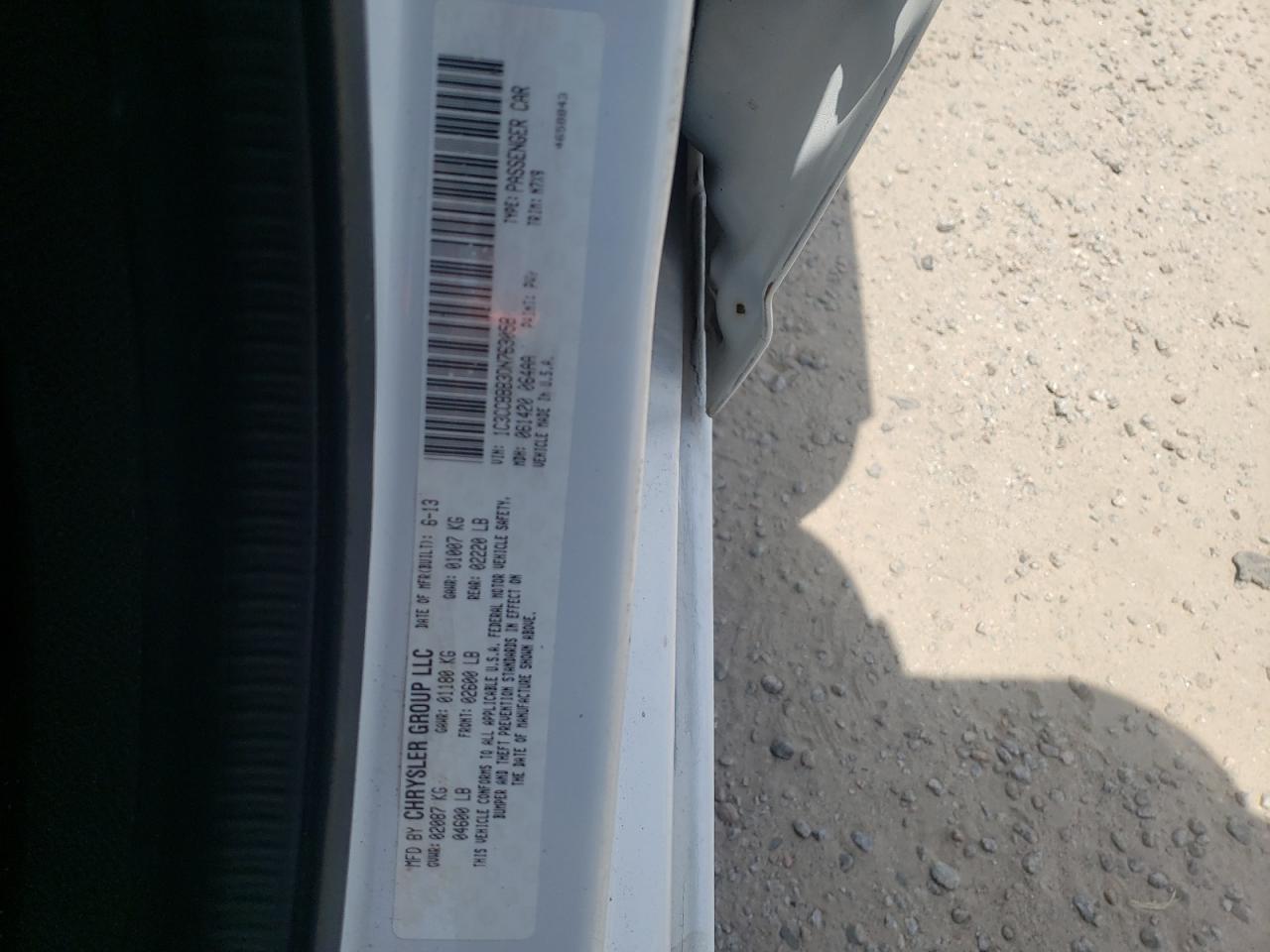 صورة رقم 10 من المزاد - 2013 CHRYSLER 200 TOURIN مع VIN 1C3CCBBB3DN763058
