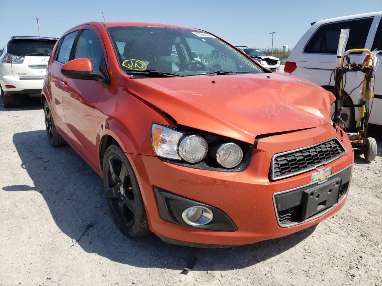 CHEVROLET SONIC LTZ 2012 with VIN 1G1JF6SB9C4183781 - Photo from auction