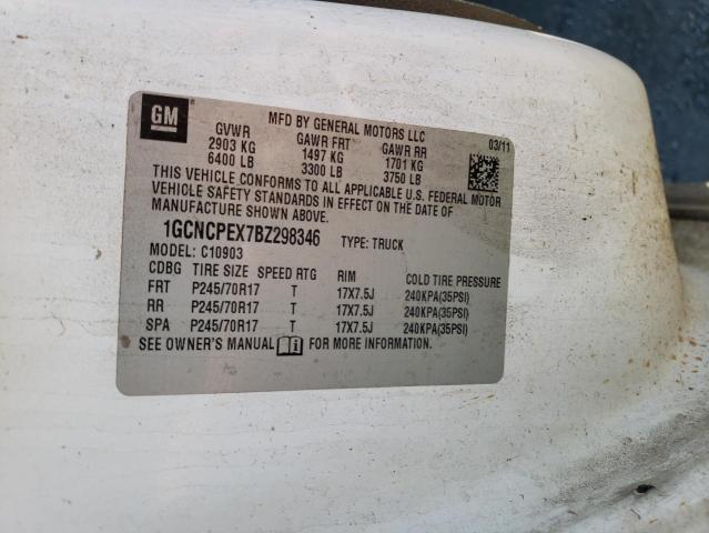 Photo 10 from auction – 2011 CHEVROLET SILVERADO with VIN 1GCNCPEX7BZ298346