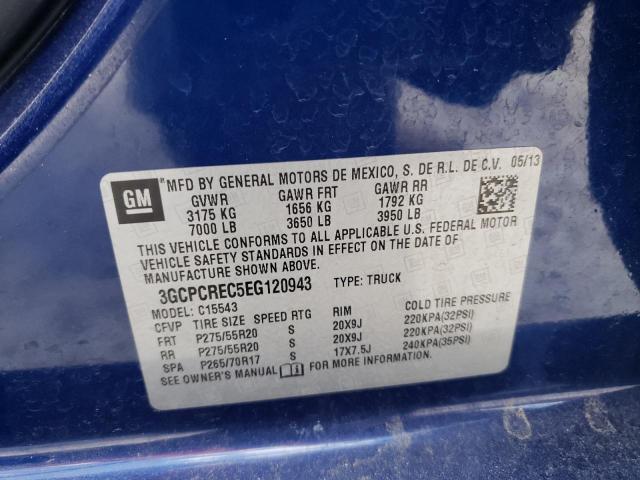 Photo 10 from auction – 2014 CHEVROLET SILVERADO with VIN 3GCPCREC5EG120943