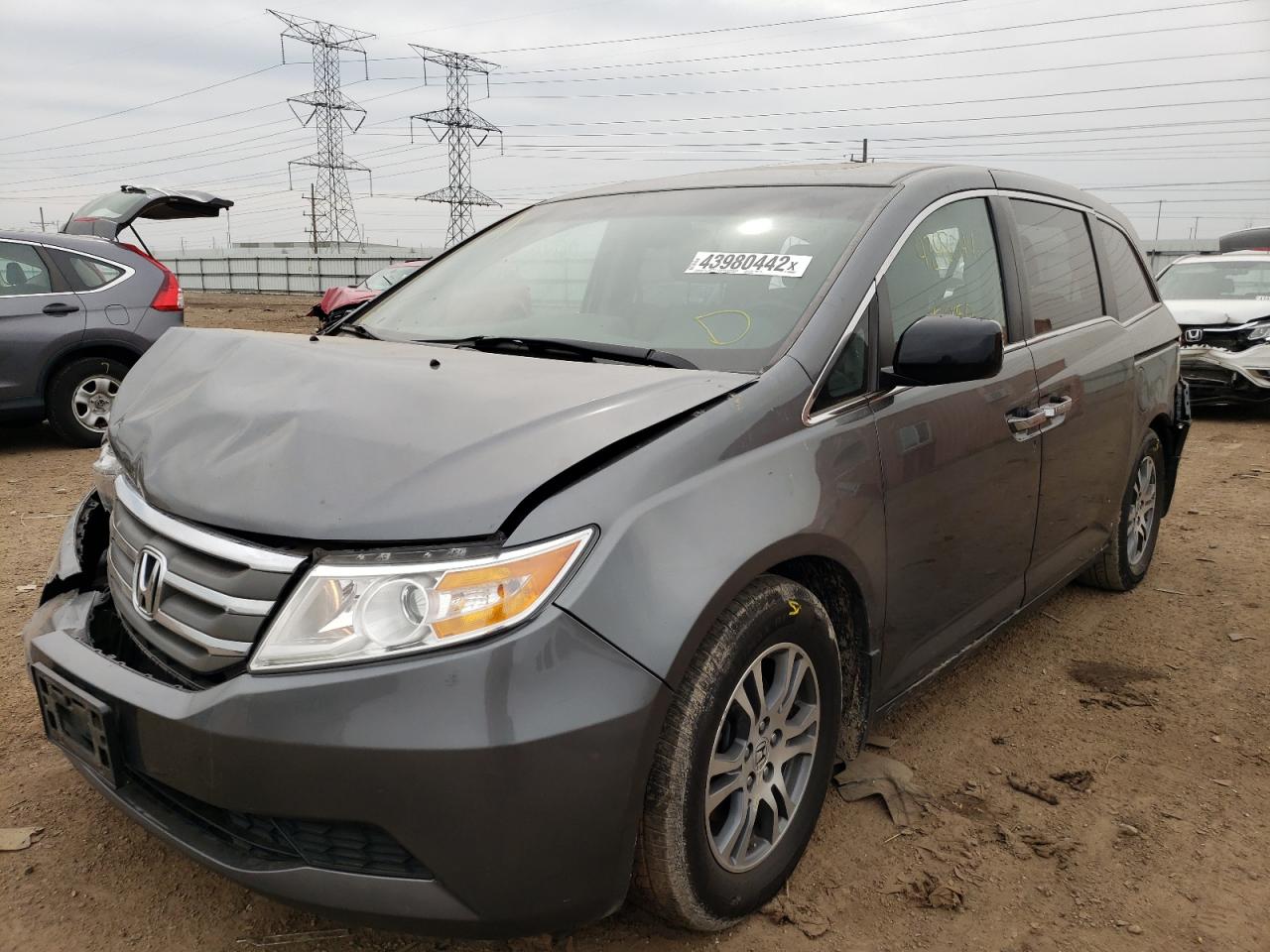 Photo 2 from auction – 2012 HONDA ODYSSEY EX with VIN 5FNRL5H69CB027384