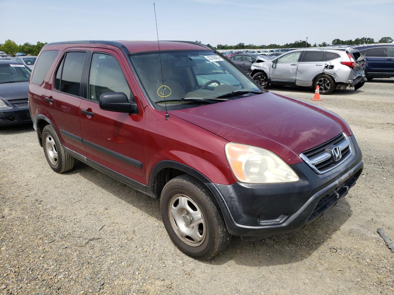 HONDA CR-V LX 2003 with VIN JHLRD68473C009628 - Photo from auction