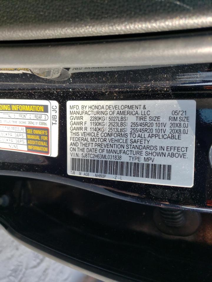 Photo 10 from auction – 2021 ACURA RDX A-SPEC with VIN 5J8TC2H63ML031838