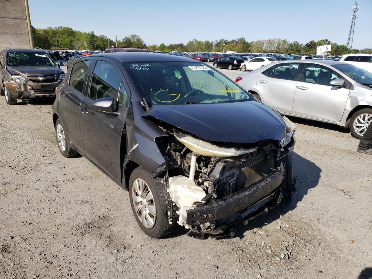 TOYOTA YARIS 2012 with VIN JTDKTUD38CD501047 - Photo from auction