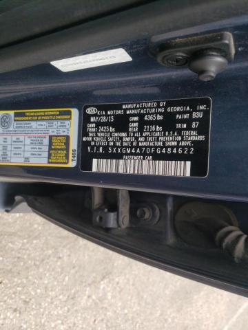 Photo 10 from auction – 2015 KIA OPTIMA LX with VIN 5XXGM4A70FG484622