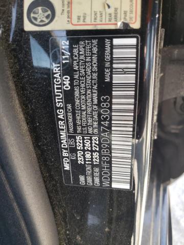 Photo 10 from auction – 2013 MERCEDES-BENZ E 350 4MAT with VIN WDDHF8JB9DA743083