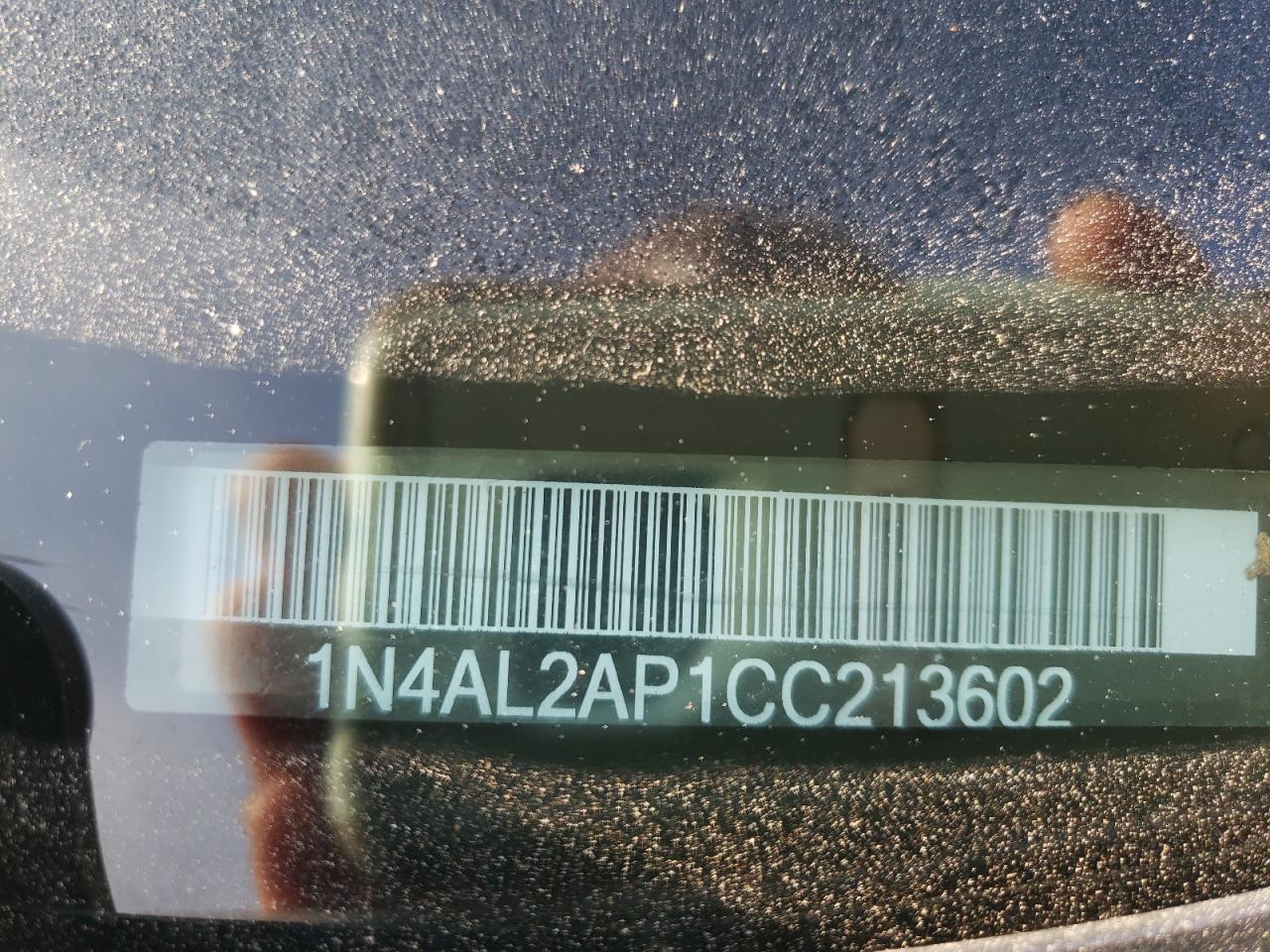 Photo 10 from auction – 2012 NISSAN ALTIMA BAS with VIN 1N4AL2AP1CC213602