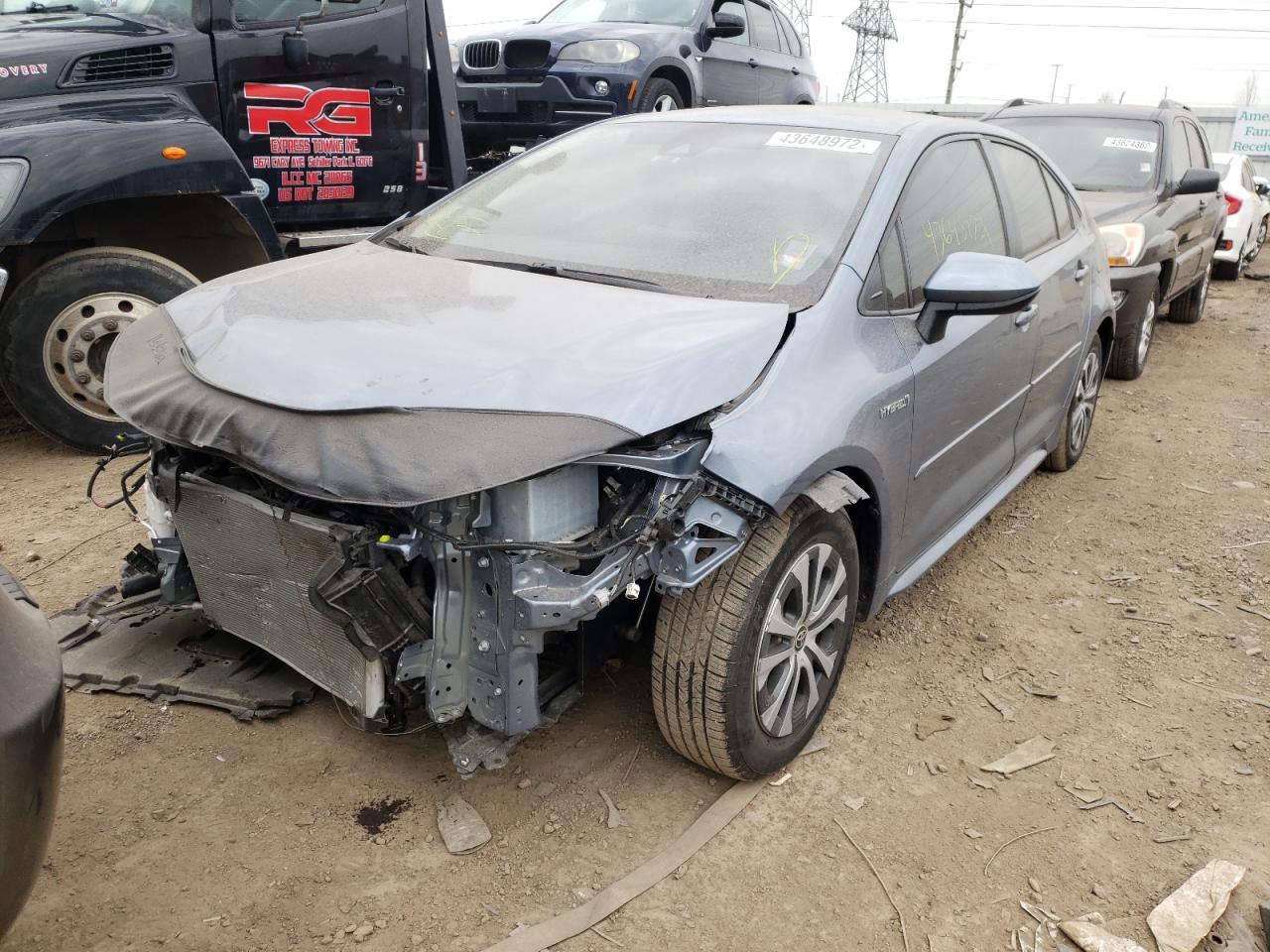 Photo 2 from auction – 2021 TOYOTA COROLLA LE with VIN JTDEAMDE5MJ007154