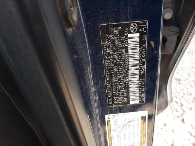 Photo 10 from auction – 2007 TOYOTA COROLLA MA with VIN 2T1KR32E77C665096