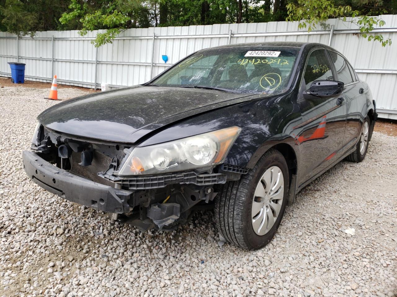 Photo 2 from auction – 2012 HONDA ACCORD LX with VIN 1HGCP2F30CA025891
