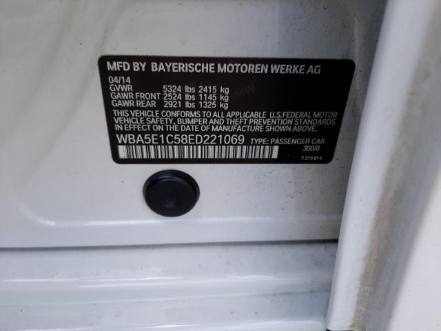 Photo 10 from auction – 2014 BMW ACTIVEHYBR with VIN WBA5E1C58ED221069