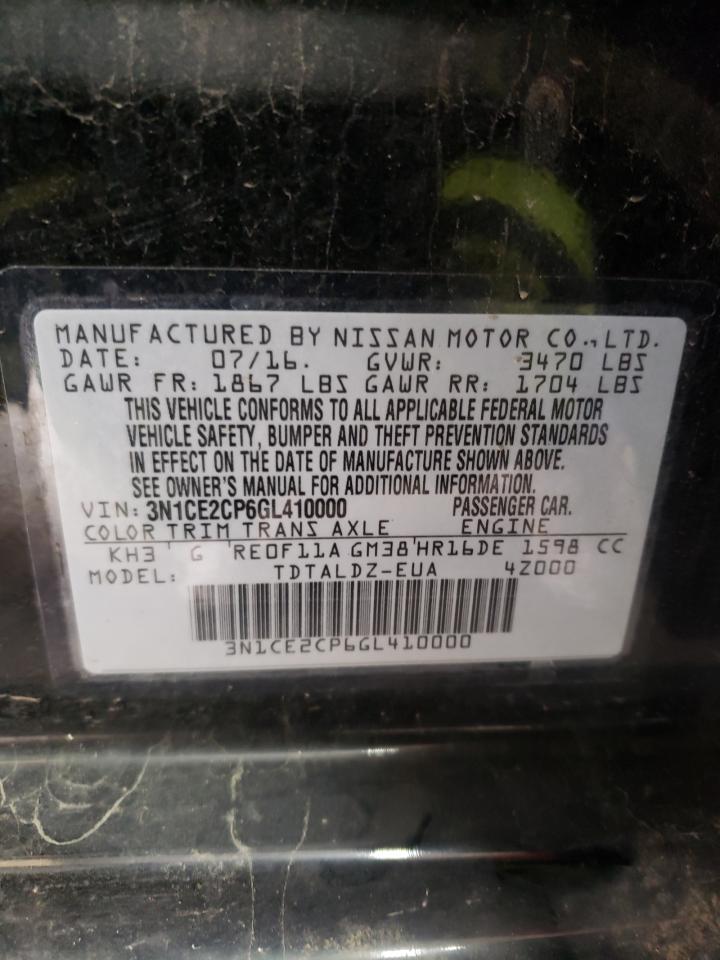 Photo 10 from auction – 2016 NISSAN VERSA NOTE with VIN 3N1CE2CP6GL410000