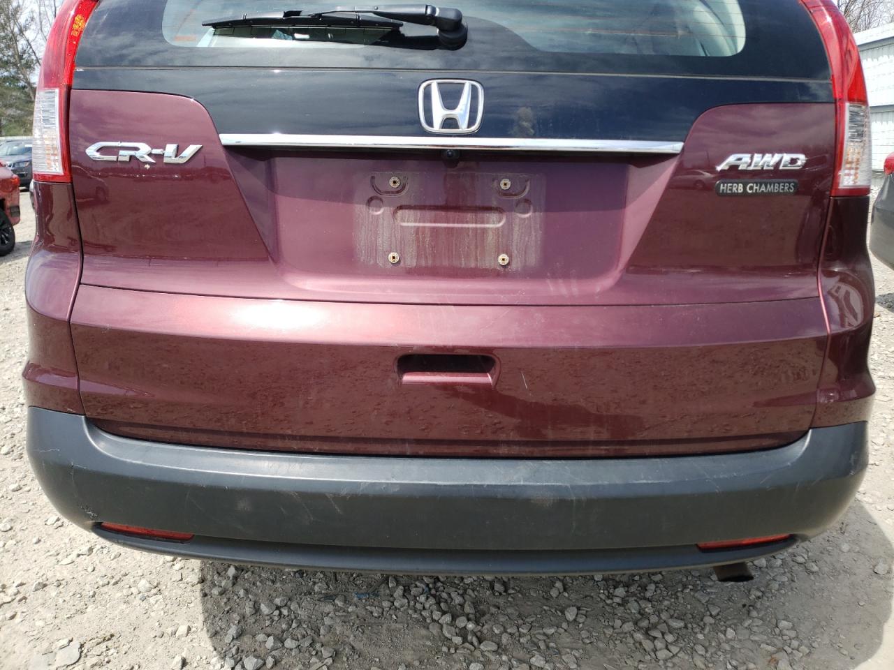 Photo 9 from auction – 2012 HONDA CR-V LX with VIN 5J6RM4H31CL057466