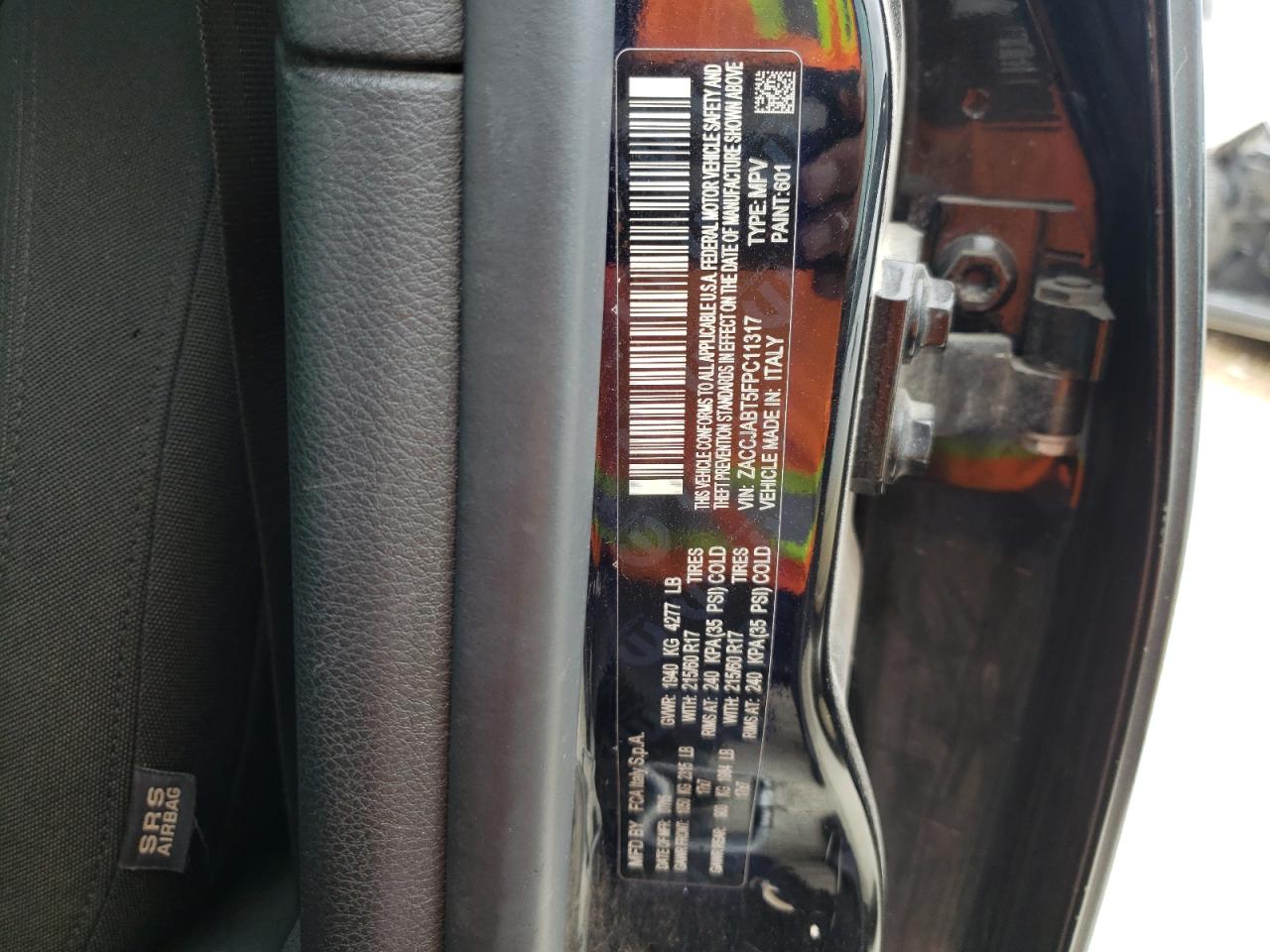 Photo 10 from auction – 2015 JEEP RENEGADE L with VIN ZACCJABT5FPC11317