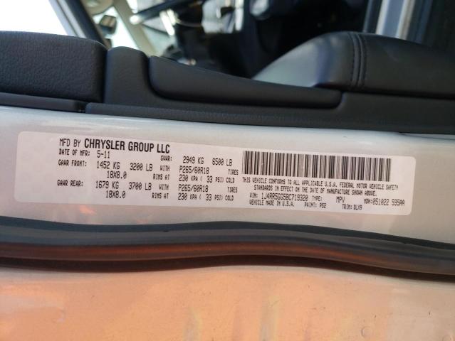 Photo 10 from auction – 2011 JEEP GRAND CHER with VIN 1J4RR5GG5BC719320
