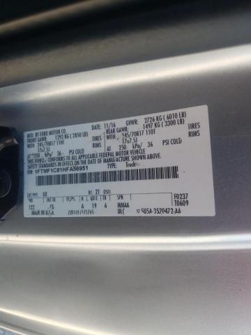 Foto 10 de la subasta – 2017 FORD F150 con VIN 1FTMF1C81HFA56951