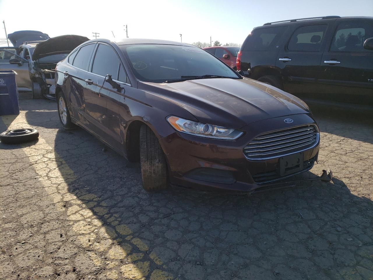 FORD FUSION SE 2013 with VIN 3FA6P0HR8DR127793 - Photo from auction