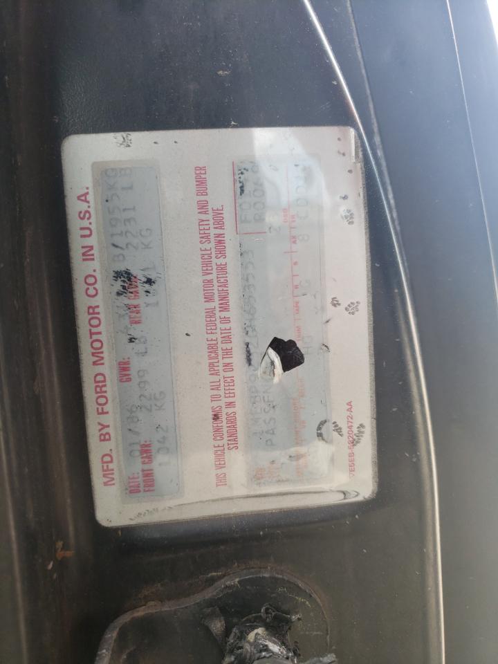 Photo 10 from auction – 1986 MERCURY COUGAR with VIN 1MEBP9232GH653553