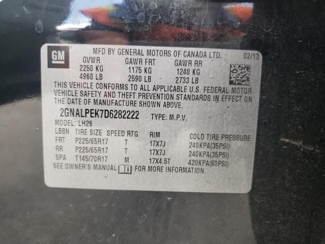 Photo 10 from auction – 2013 CHEVROLET EQUINOX LT with VIN 2GNALPEK7D6282222