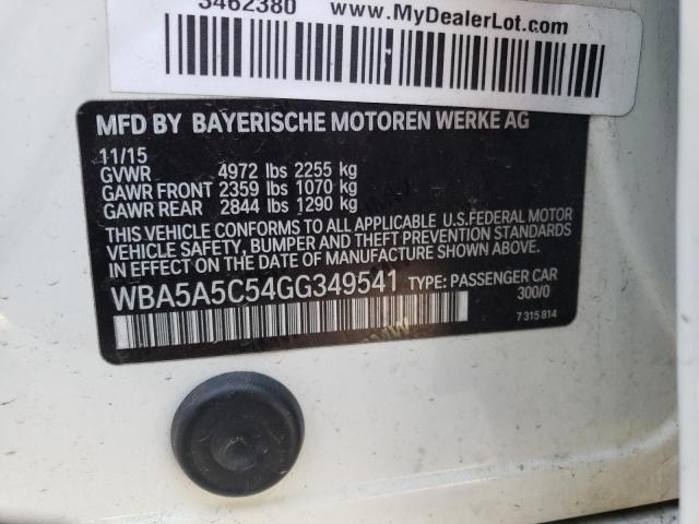 Photo 10 from auction – 2016 BMW 528 I with VIN WBA5A5C54GG349541