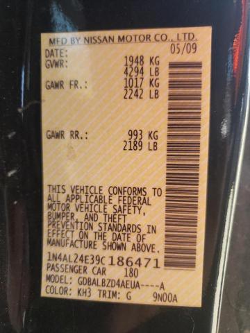 Photo 10 from auction – 2009 NISSAN ALTIMA 2.5 with VIN 1N4AL24E39C186471
