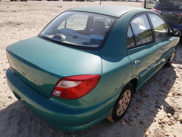Photo 4 from auction – 2001 KIA RIO with VIN KNADC123816047164
