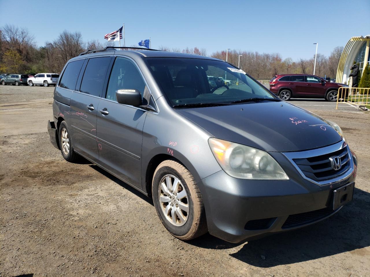 HONDA ODYSSEY EX 2008 with VIN 5FNRL38778B402404 - Photo from auction