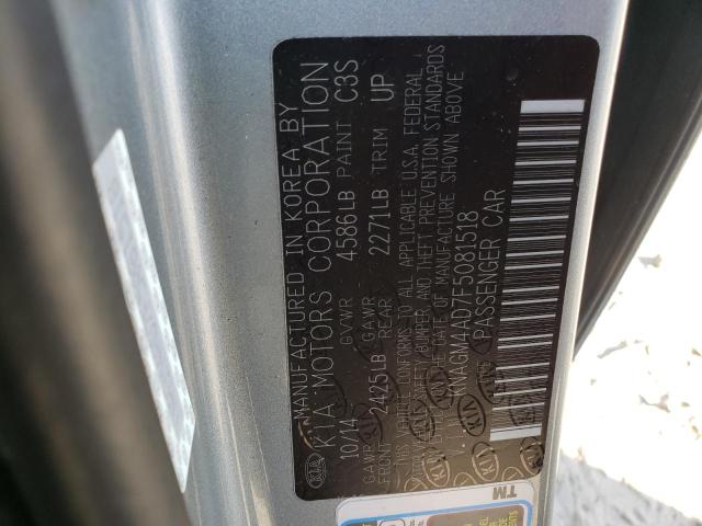 Photo 10 from auction – 2015 KIA OPTIMA HYB with VIN KNAGM4AD7F5081518
