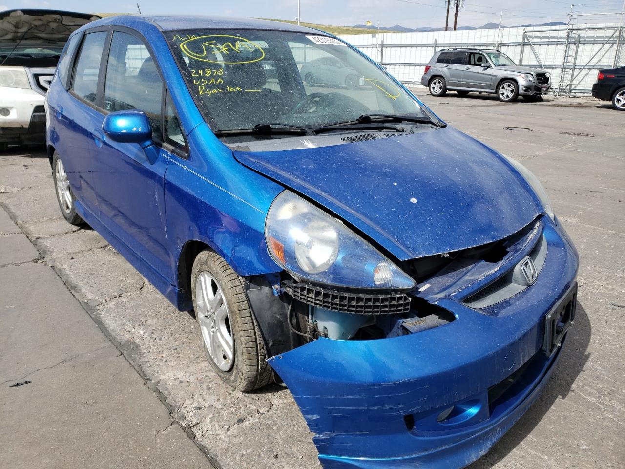 Photo 1 from auction – 2007 HONDA FIT S with VIN JHMGD38637S043600